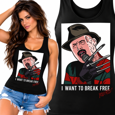 TANK TOP ŚMIESZNY FREEDY MERKRUGER